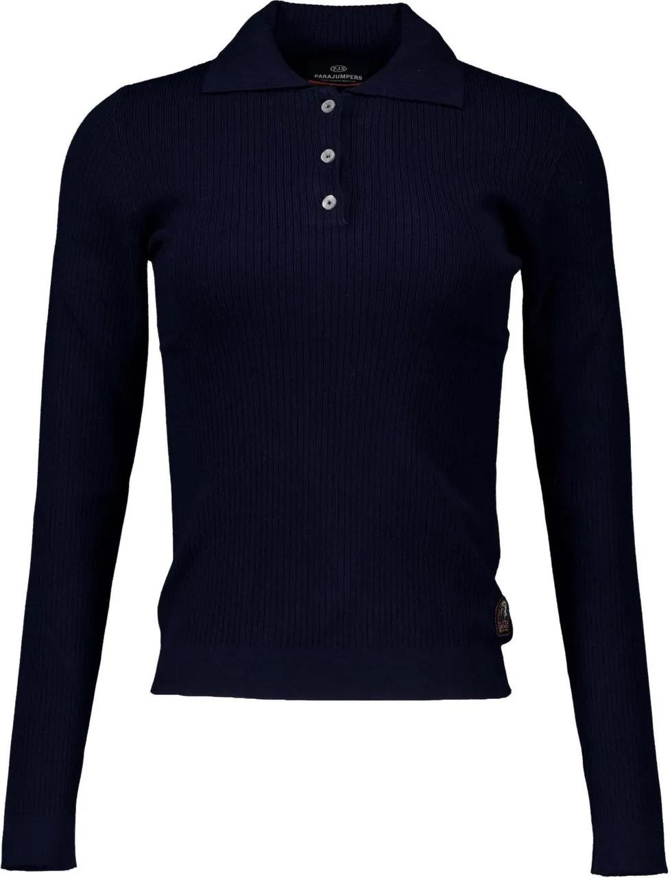 Thumbnail - Parajumpers - Parajumpers Caris Truien Donkerblauw 23wmpwknrb32 - Größe S - blue