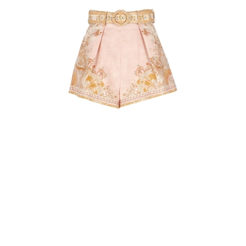 Zimmermann Legere Shorts Acacia Tuck Shorts Pink