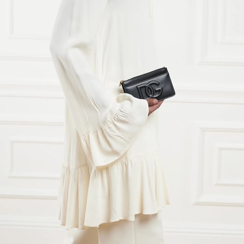 Dolce&Gabbana Münzportemonnaie Black Leather Wallet Black(Image 3)