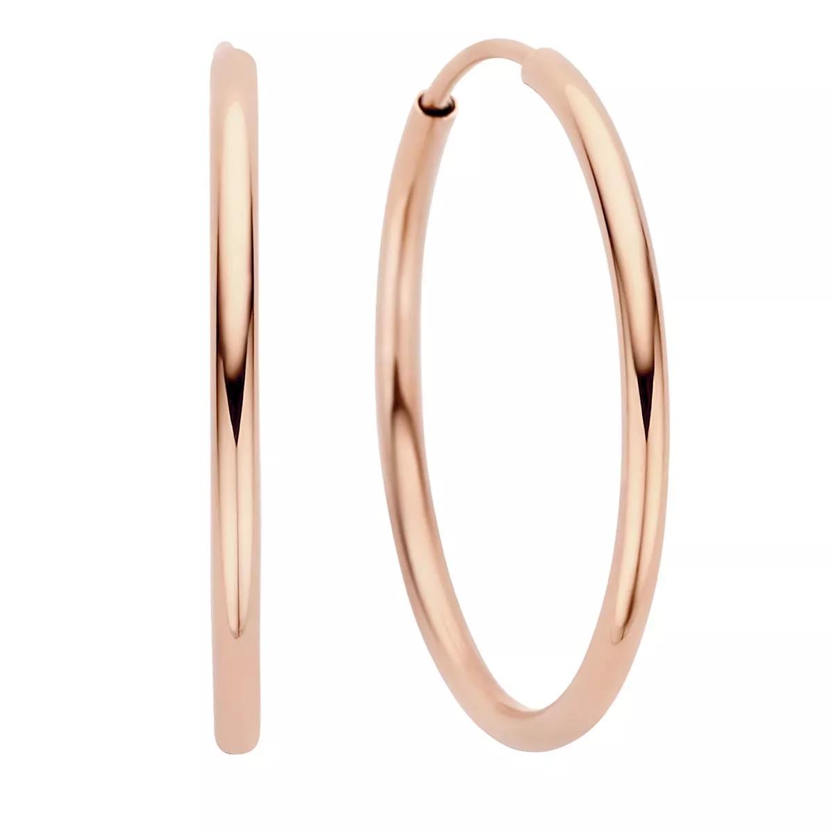 Rose gold shop hoop earrings