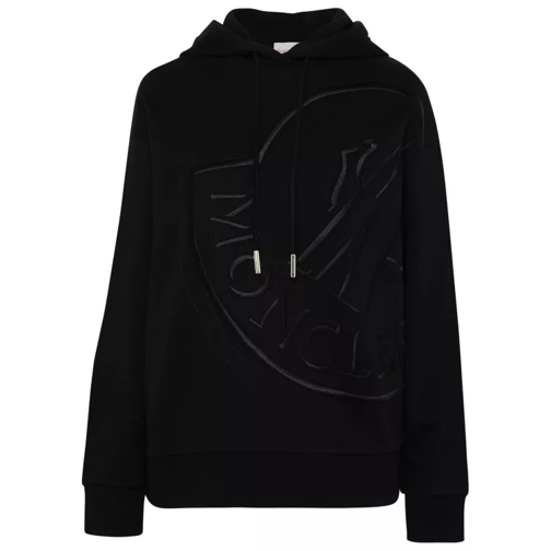 Moncler Black Cotton Sweatshirt Black 