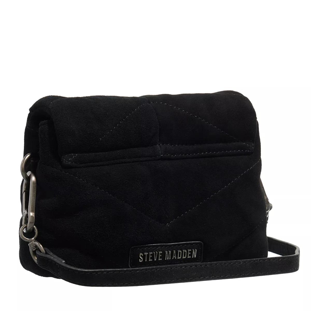 Steve Madden Zwarte Gewatteerde Crossbody Tas Black Dames