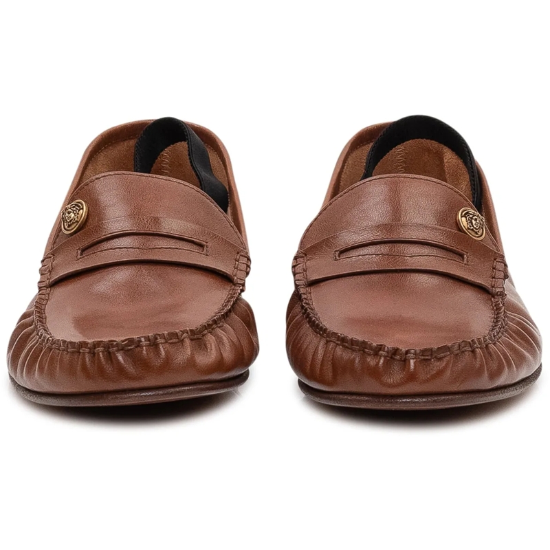 Versace Loafer Mocassini in Pelle con Dettaglio braun(Image 2)