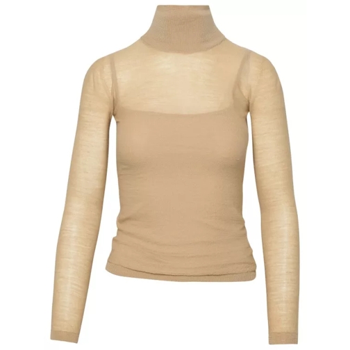 Max Mara Stresa' Beige Virgin Wool Sweater Neutrals 