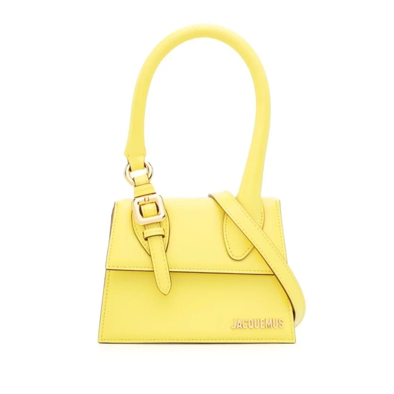 Jacquemus Schoudertas Le Chiquito Moyen Boucle Mini Bag Yellow