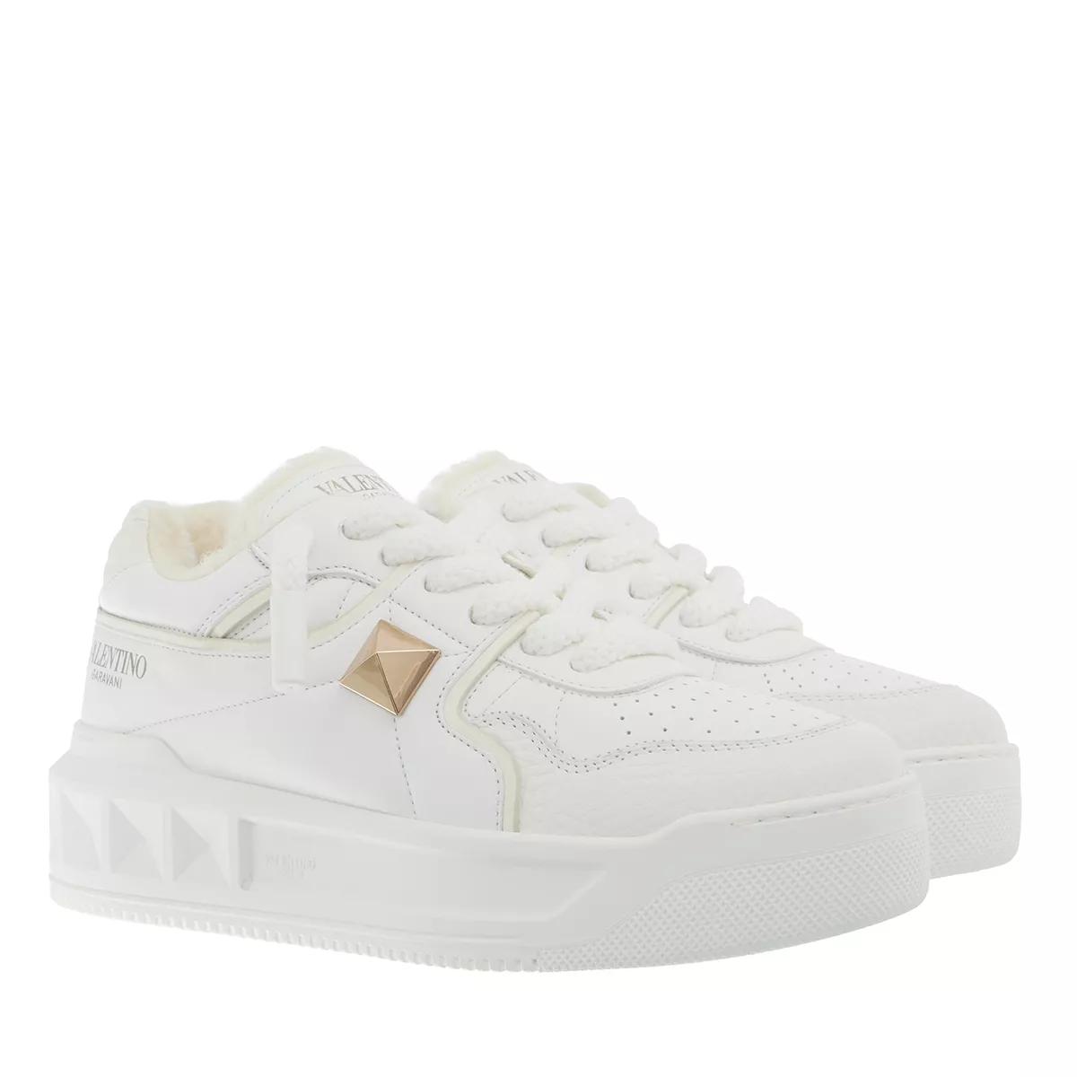 Valentino white discount sneakers with studs