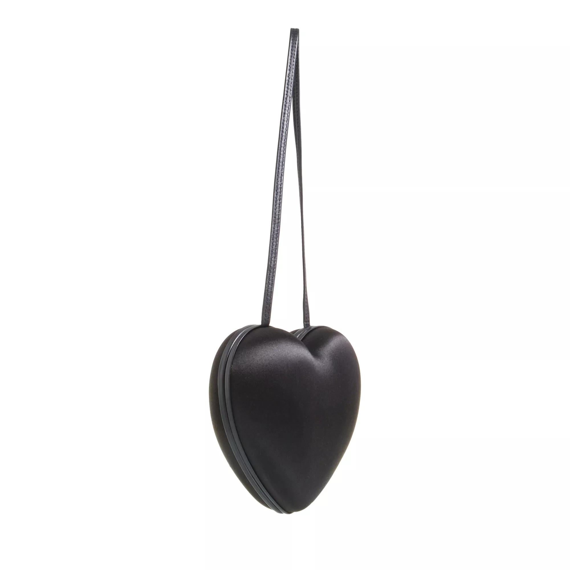 Moschino Pochettes Heartbeat Shoulder Bag in zwart