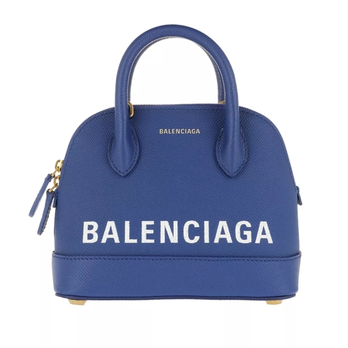 Balenciaga Ville Top Handle Bag XXS Blue Crossbody Bag