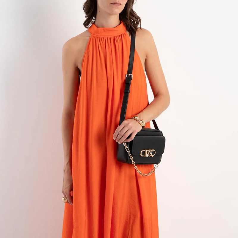 MICHAEL Michael Kors Crossbody Bag Parker Medium Chain Swag Camera Crossbody Black(Image 2)