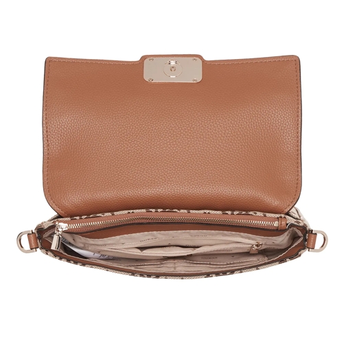 Guess Schultertasche Circe Flap Shoulder Bag Latte Logo (Image 4)