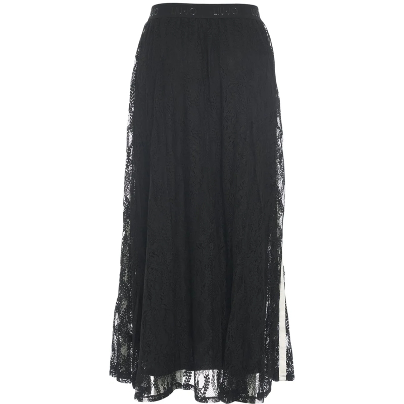 LIU JO Jupe midi Lace maxi skirt schwarz