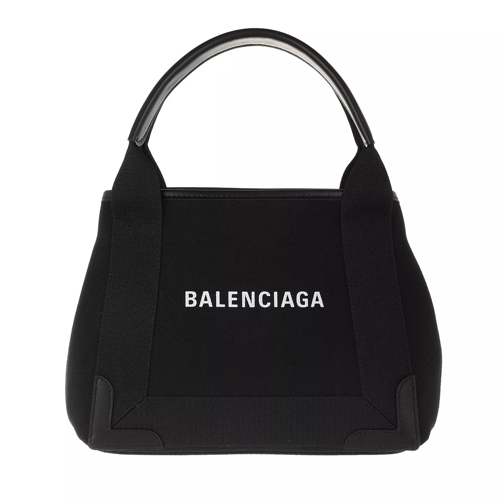 Balenciaga Navy Cabas Extra Small Black Rymlig shoppingväska