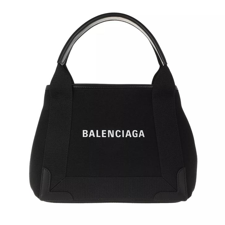varkensvlees banner klein Balenciaga Borsa Navy Cabas XS AJ Polyamide Black | Draagtas | fashionette