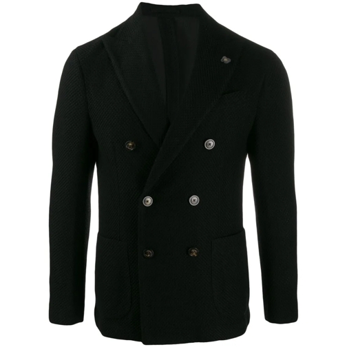 Lardini Blazer Timeless Wool Jacket Black