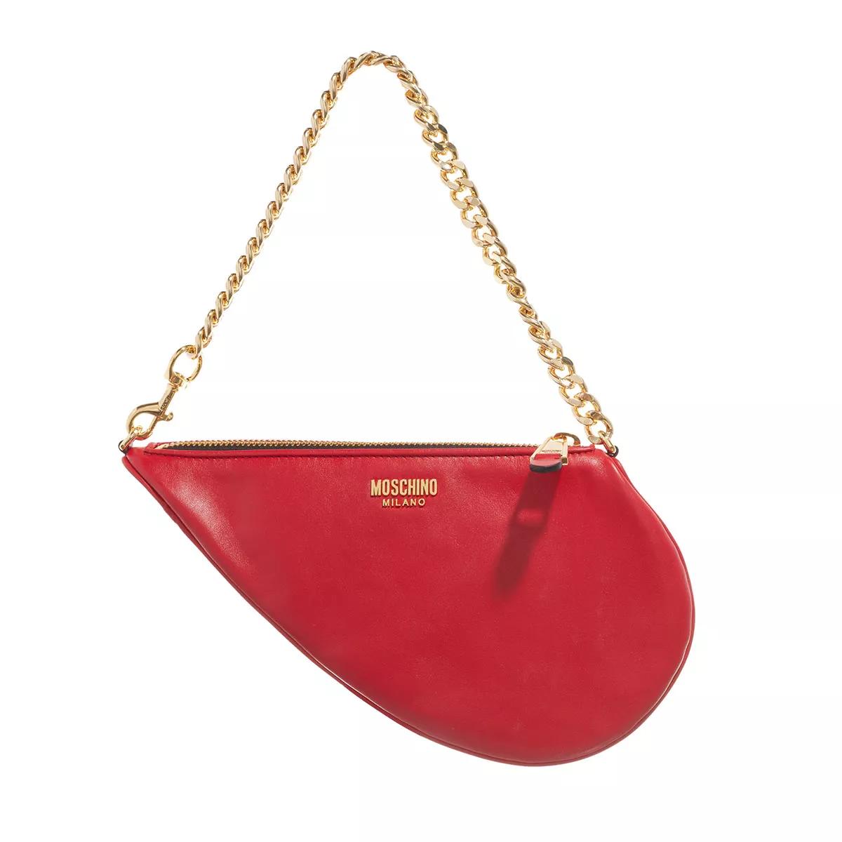 Moschino Pochettes - Heart Shoulder Bag - Gr. unisize - in Rot - für Damen