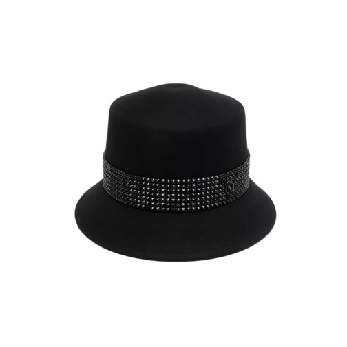 Maison Michel  Fedora Hat Black