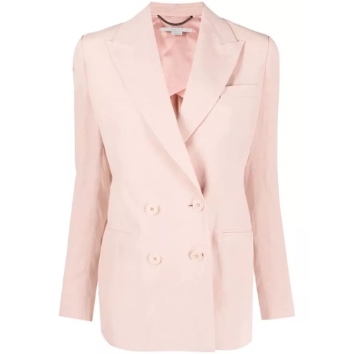 Stella McCartney Pink Fluid Linen Jacket Pink 