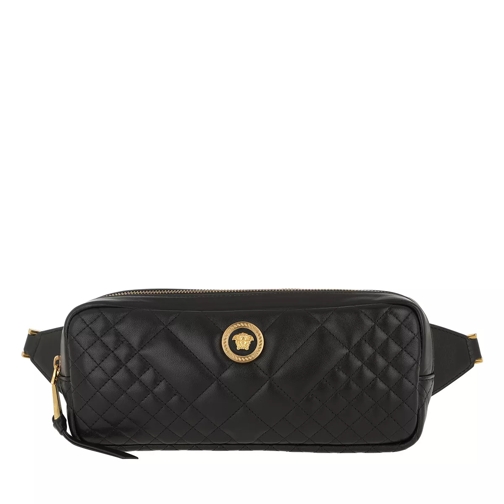 Versace Quilted Nappa Crossbody Bag Black Tribute Gold Crossbody Bag