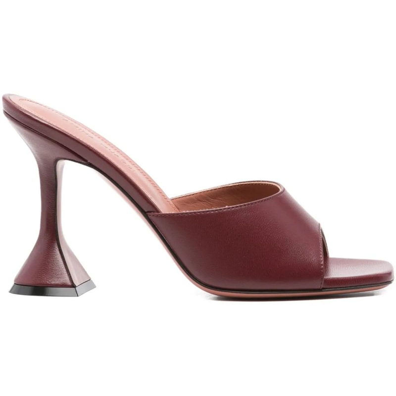 Amina Muaddi Sandalen Sandals Bordeaux rot