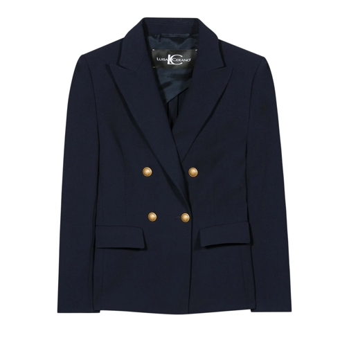 Luisa Cerano Übergangsjacke Zweireihiger Blazer dark blue