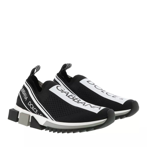 Dolce&Gabbana Sorrento Logo Sneaker Bianco / Nero Slip-On Sneaker