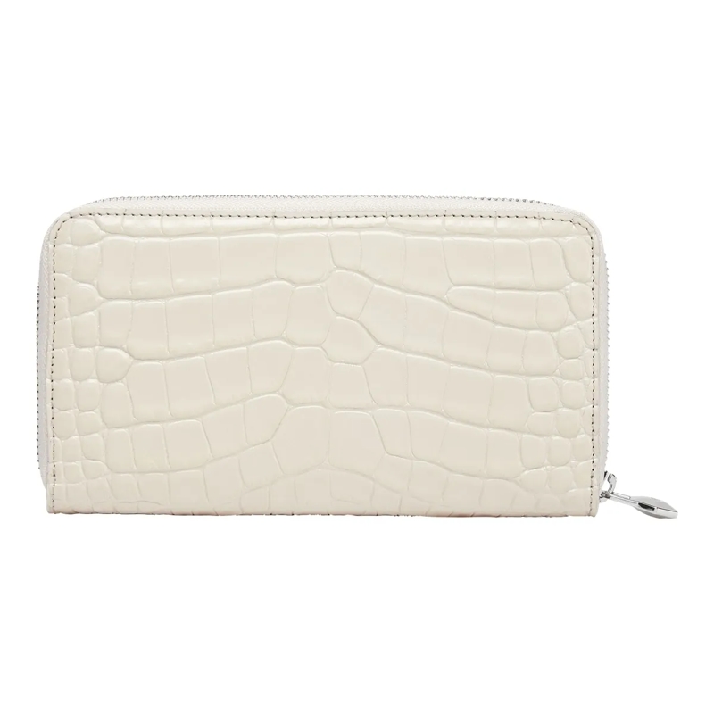 Philipp Plein Geldbörse Mid-Zip Brieftasche Cocco Crocco Print beige(Image 2)