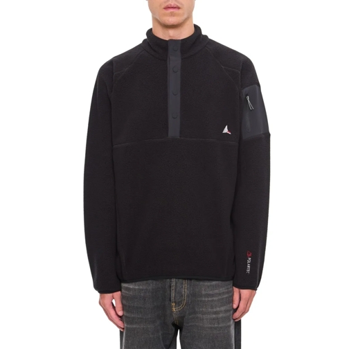 Roa Pullover Polartec Fleece Button Up Black