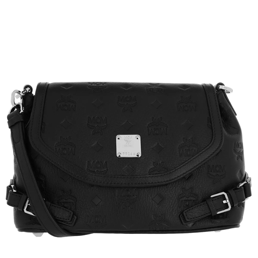 MCM Essential Mini Leather Crossbody Small Black Crossbody Bag