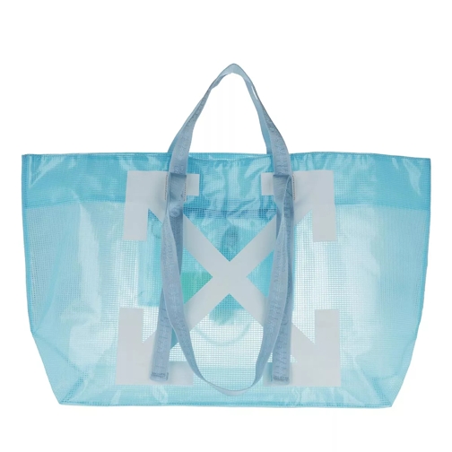 Off-White Commercial Tote Baby Blue White Tote