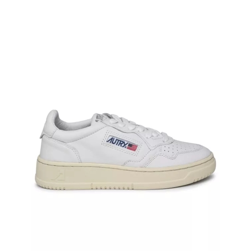 Autry International Medalist' Sneakers In White Leather White lage-top sneaker