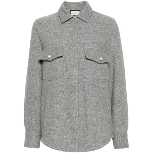 BRUNO MANETTI Übergangsjacke Grey Wool Jacket Grey