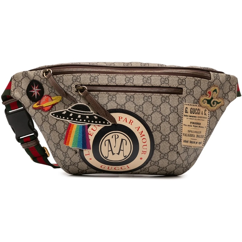 Gucci Gürteltasche GG Supreme Courrier Belt Bag braun