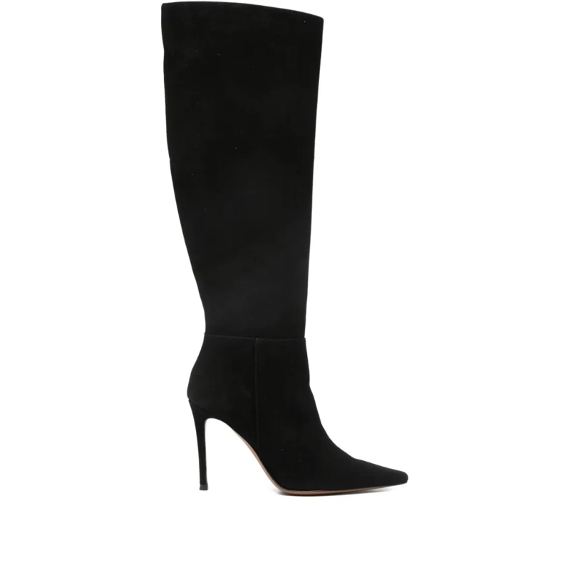 Roberto Festa Stiefel Pointed Toe Black Boots With Stiletto Heel Black