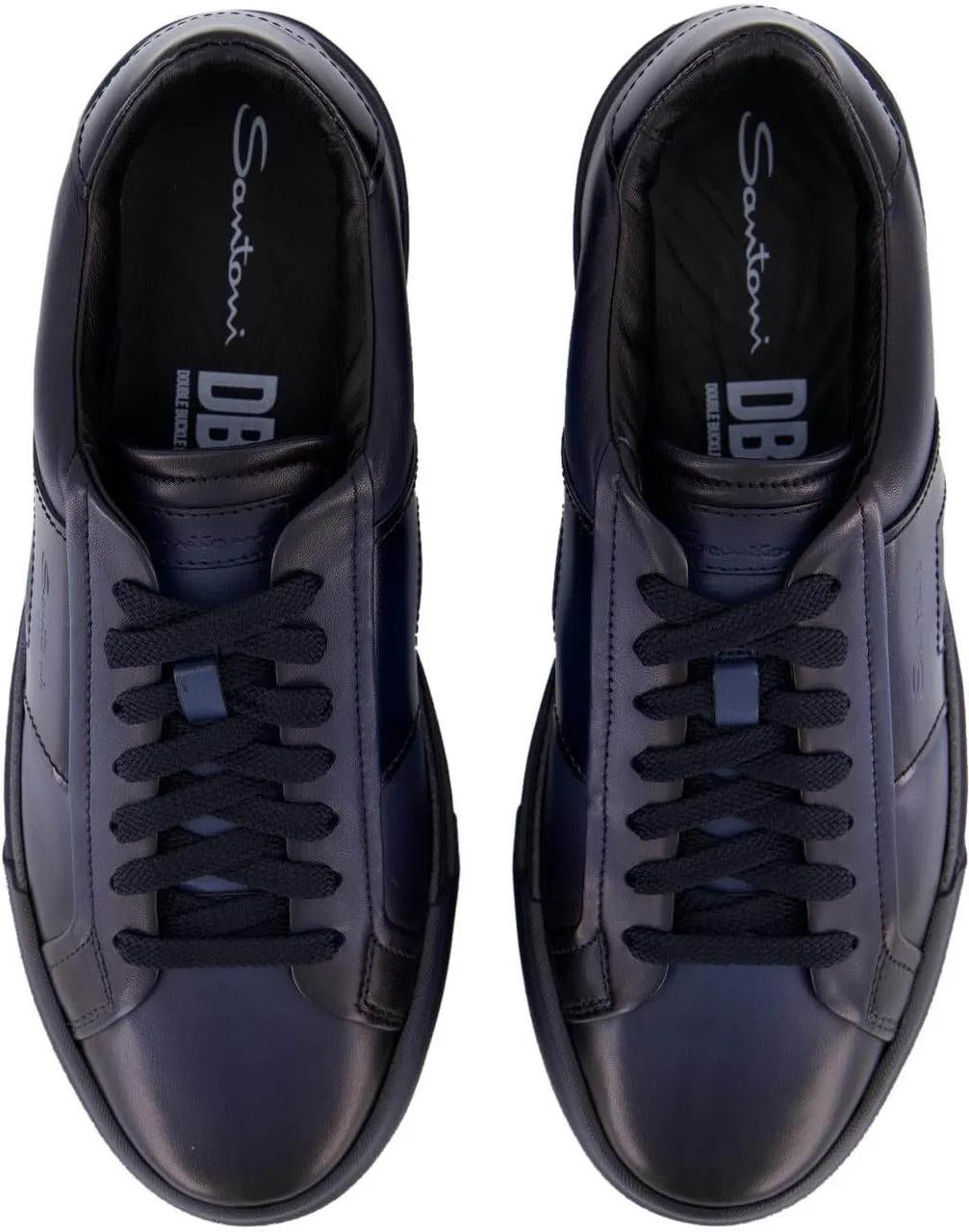 Thumbnail - Santoni Low-Top Sneaker - Heren Santoni Sneaker - Gr. 6_5 - in Blau - für Damen
