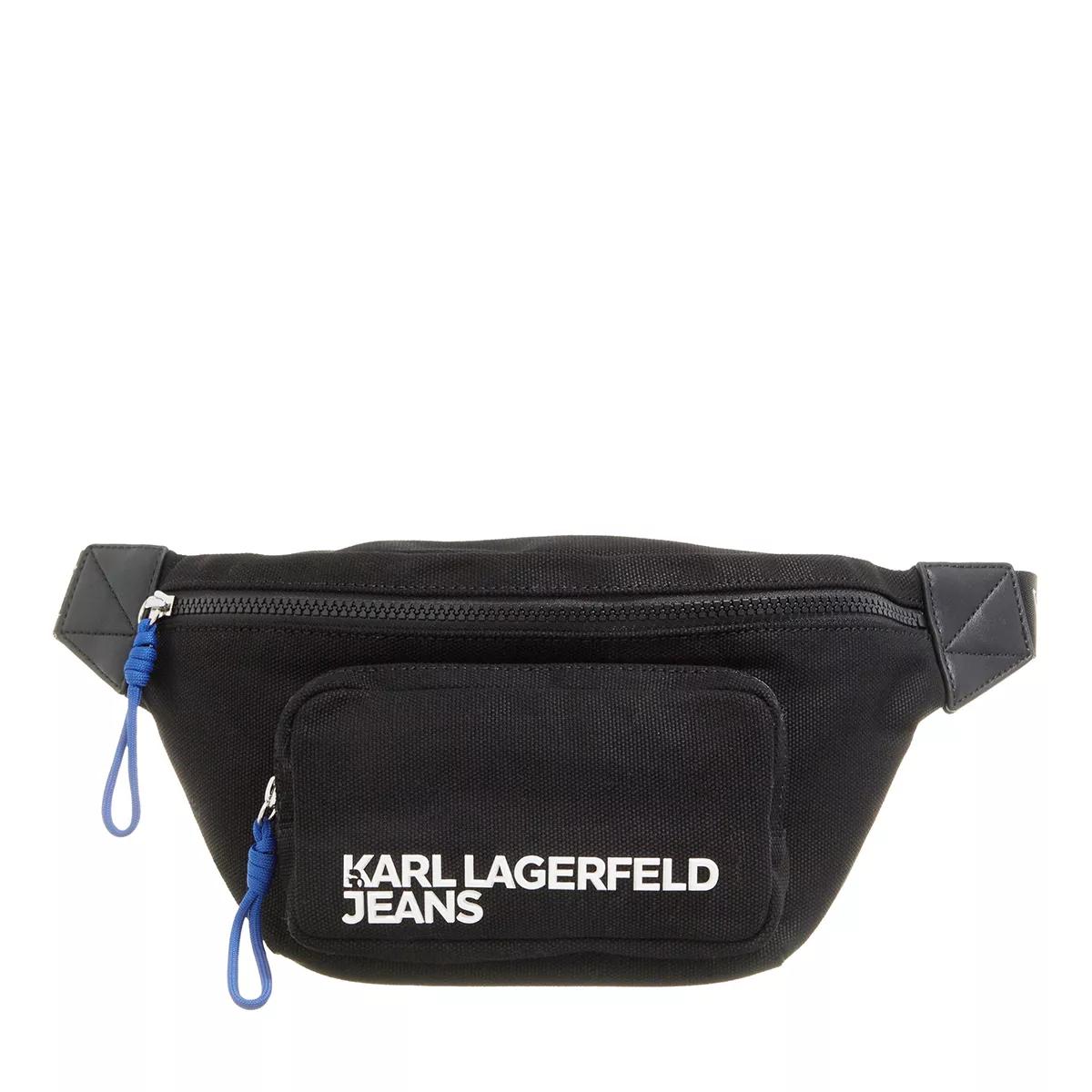 Karl Lagerfeld Bauchtaschen - Utility Canvas Bumbag - Gr. ONE - in Schwarz - für Damen