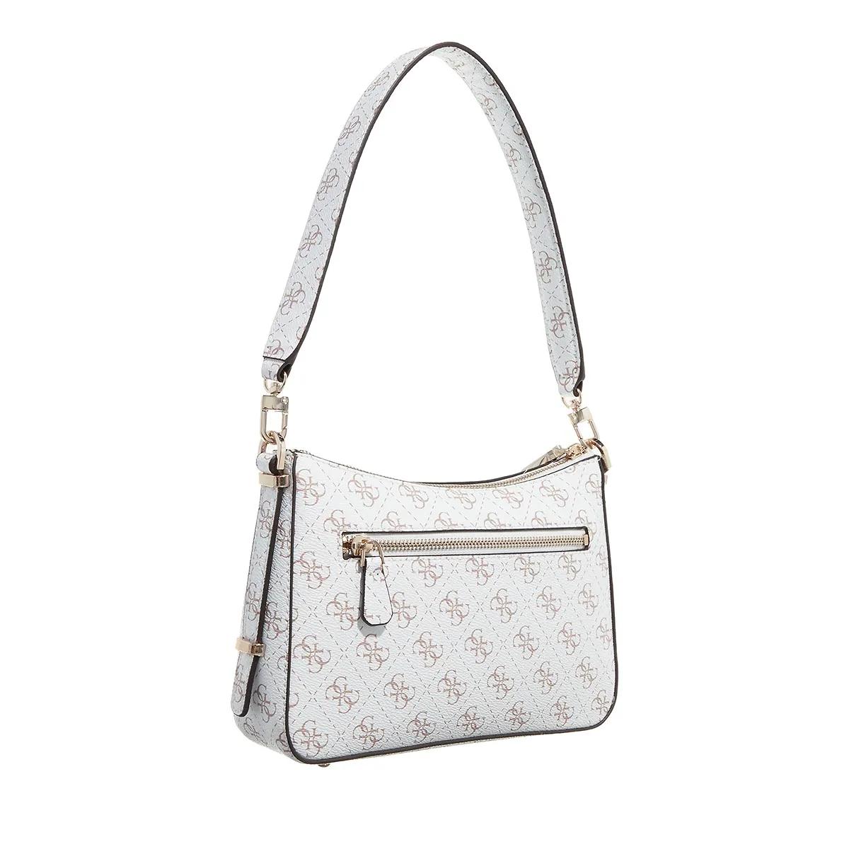 Guess Pochettes Eco Erica Top Zip Shoulder Bag in wit
