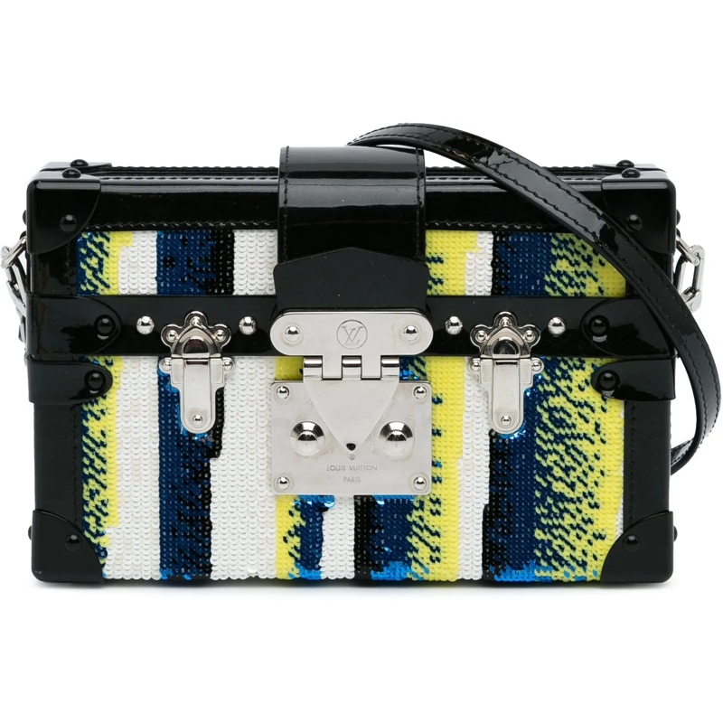 Louis Vuitton Schultertasche Sequins Petite Malle schwarz