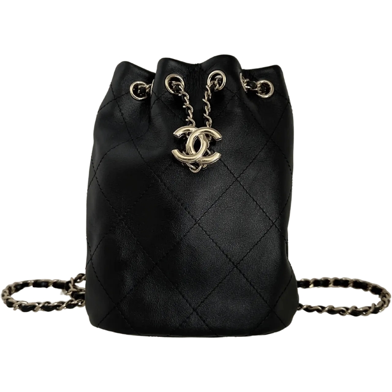 Chanel Rucksack Chanel CC Backpack Lambskin rare full set 2023 / u schwarz