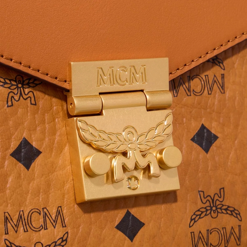 MCM Crossbody Bag Tracy Vi Satchel Sml Co Cognac(Image 4)