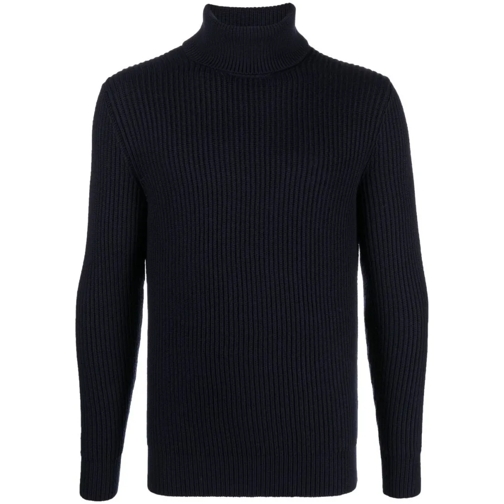 Tagliatore Pullover Dean Ribbed-Knit Jumper Black