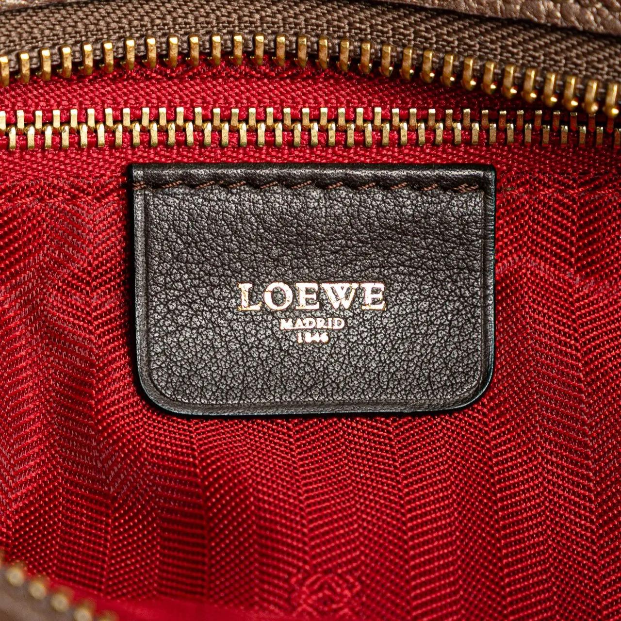 Thumbnail - Loewe Shopper - Anagram Leather Fusta Tote - Gr. unisize - in Braun - für Damen