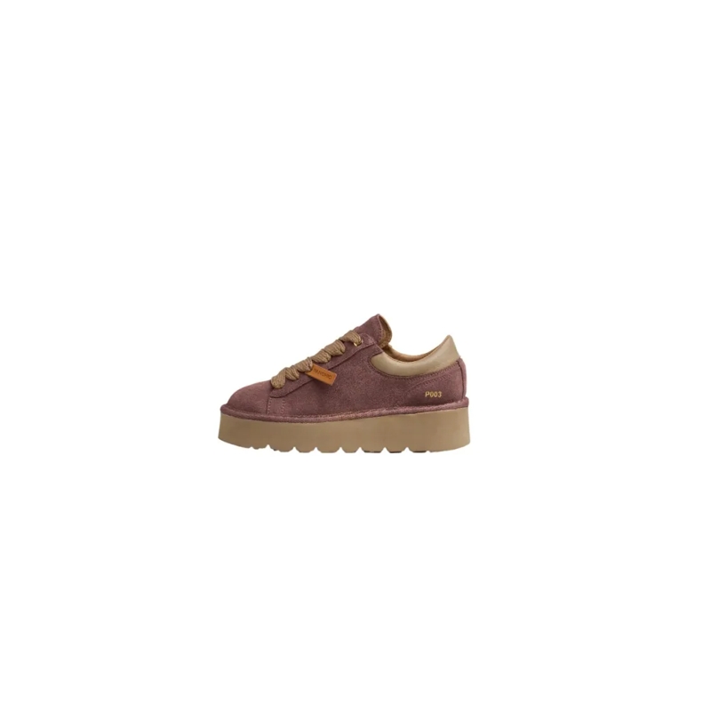 Panchic Lage-top sneaker Walnut Brown Suede Sneakers Brown