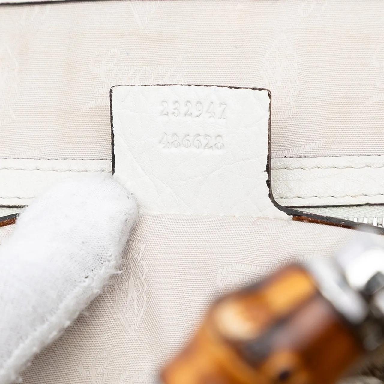 Thumbnail - Gucci Shopper - Medium GG Canvas Bamboo Libeccio Tote - Gr. unisize - in Braun - für Damen