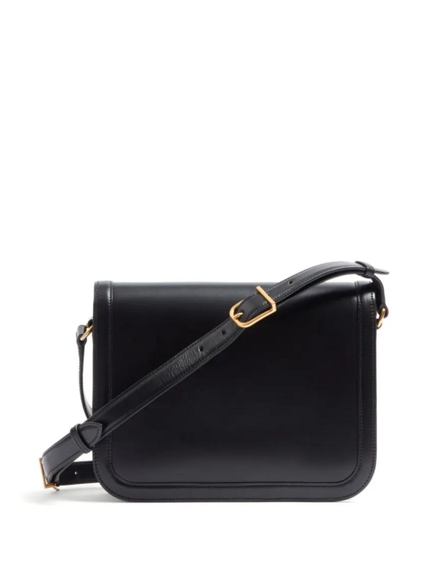 Valentino Garavani Hobo bags Luxurious Black Leather 9To5 Shoulder Bag With Cha in zwart