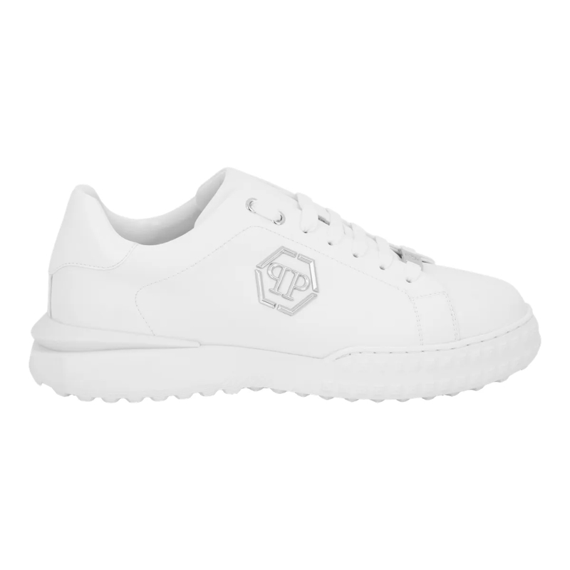 Philipp Plein Low-Top-Sneaker Lo-Top Turnschuhe Hexagon weiss(Image 3)