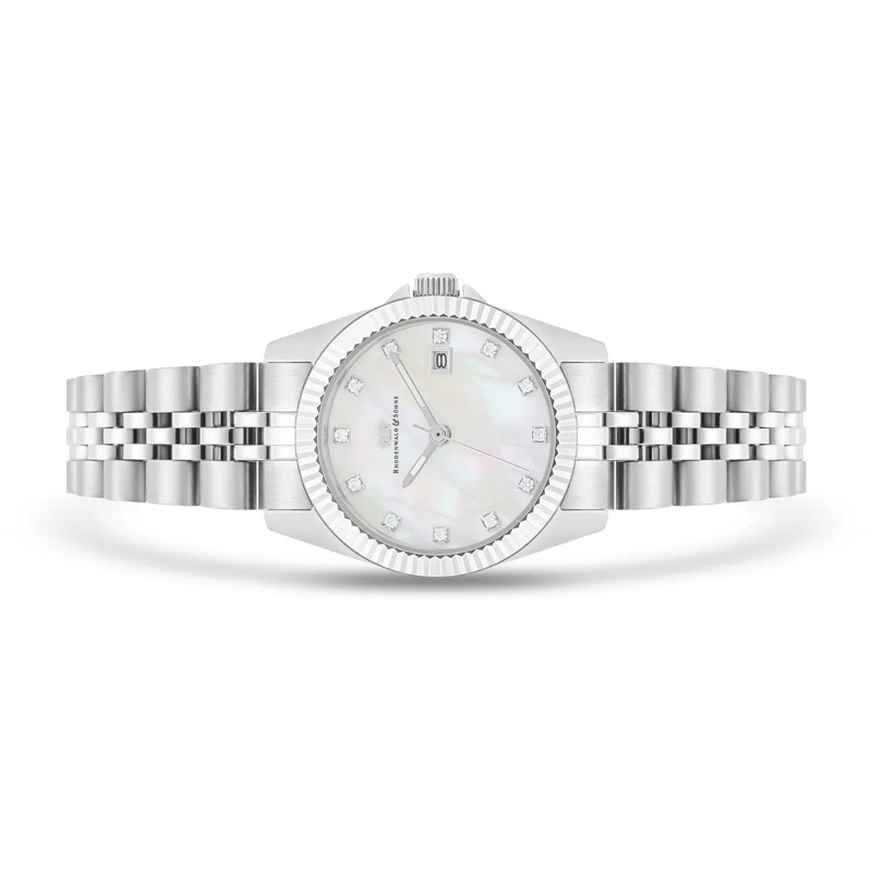 Rhodenwald & Söhne Automatikuhr Damen Armbanduhr Cassina Edelstahl silber(Image 3)