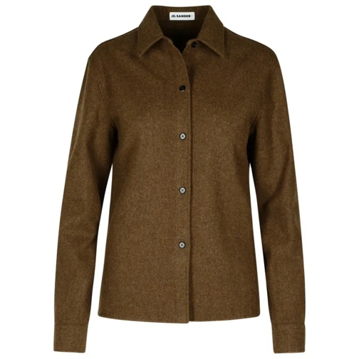 Jil Sander  Brown Wool Shirt Brown