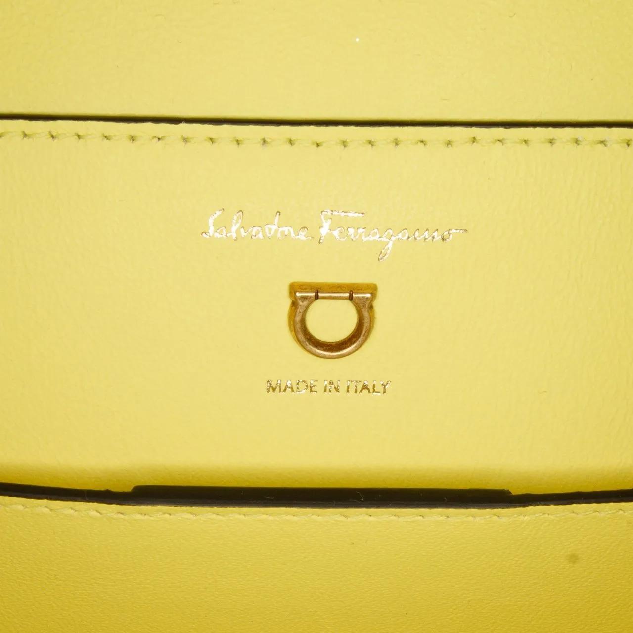 Thumbnail - Salvatore Ferragamo Crossbody Bags - 2021 Trifolio Long Top Handle - Gr. unisize - in Gelb - für Damen