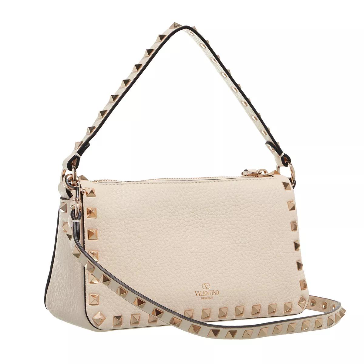 Valentino Garavani Crossbody bags Rockstud Crossbody Bag in crème