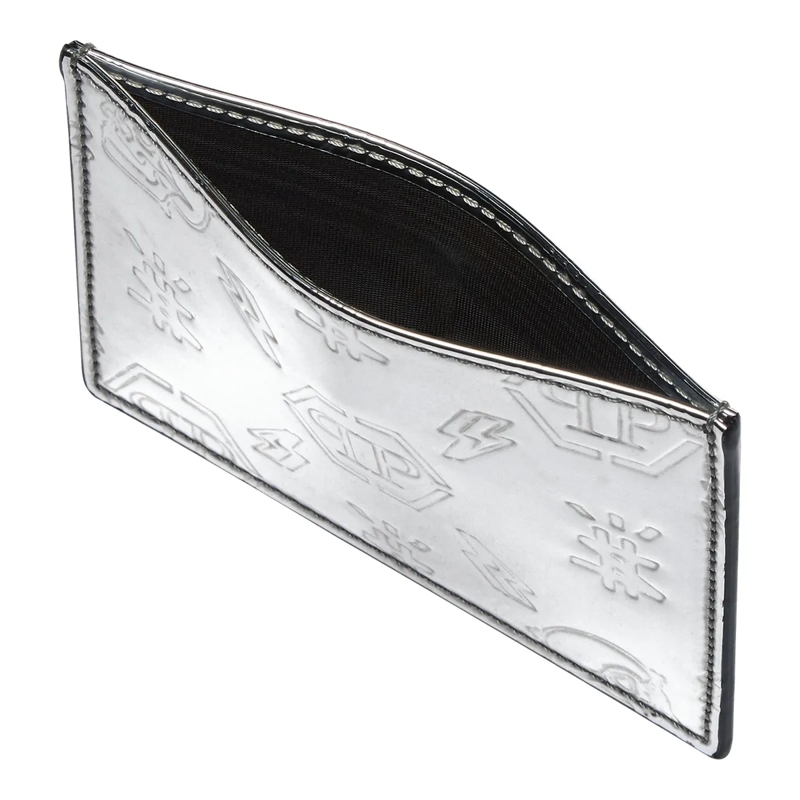 Philipp Plein Geldbörse Kartenetui Monogram silber(Image 2)